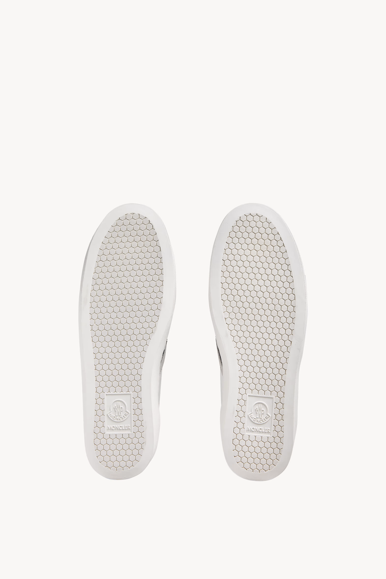 Zapatillas de piel con purpurina Monaco2 Mujer Blanco Moncler 7
